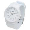 Fieldwork Women's Analog Watch with TPU Strap, Silver Indexes, White, Perth, YM115-1, White