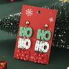 Christmas Stud Earrings Personalized Letters Christmas Tree Print Earrings Earrings Jewelry Women's Earrings