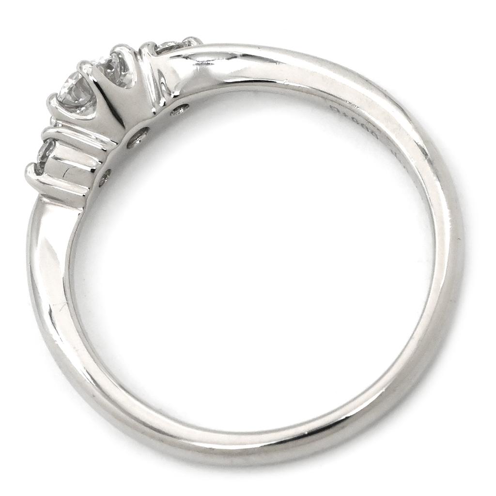 NON BRAND - Trilogy Diamond D VVS2Ring ring Pt900/diamond #6.5(JP Size) Array