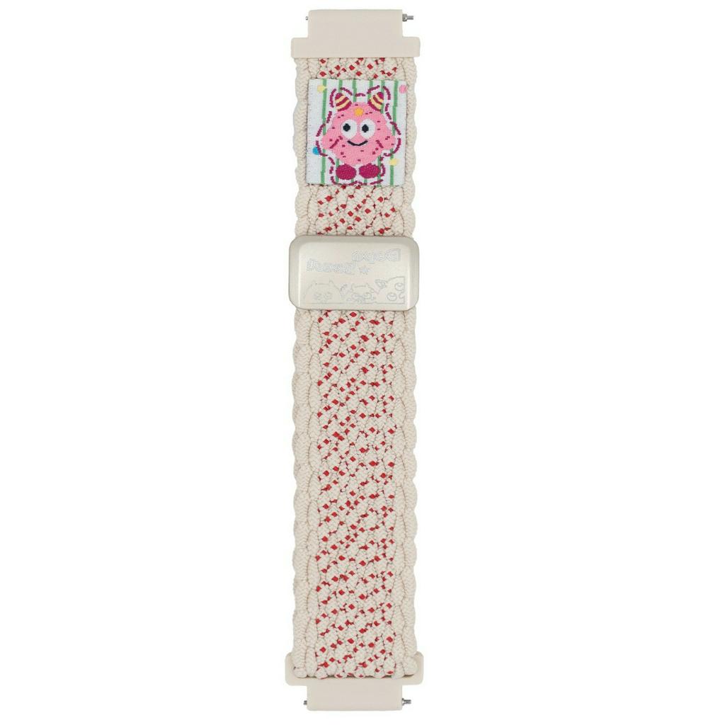 22mm Nylon Strap for Huawei Watch GT 5 46mm/5 Pro 46mm/Samsung Galaxy Watch3 45mm Little Monsters Decor Braided Watch Band