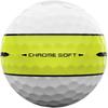 Callaway Chrome Soft 360 Degree Yellow Stripe Golf Balls 3-Piece 3-Ball Sleeve Pack Premium Distance