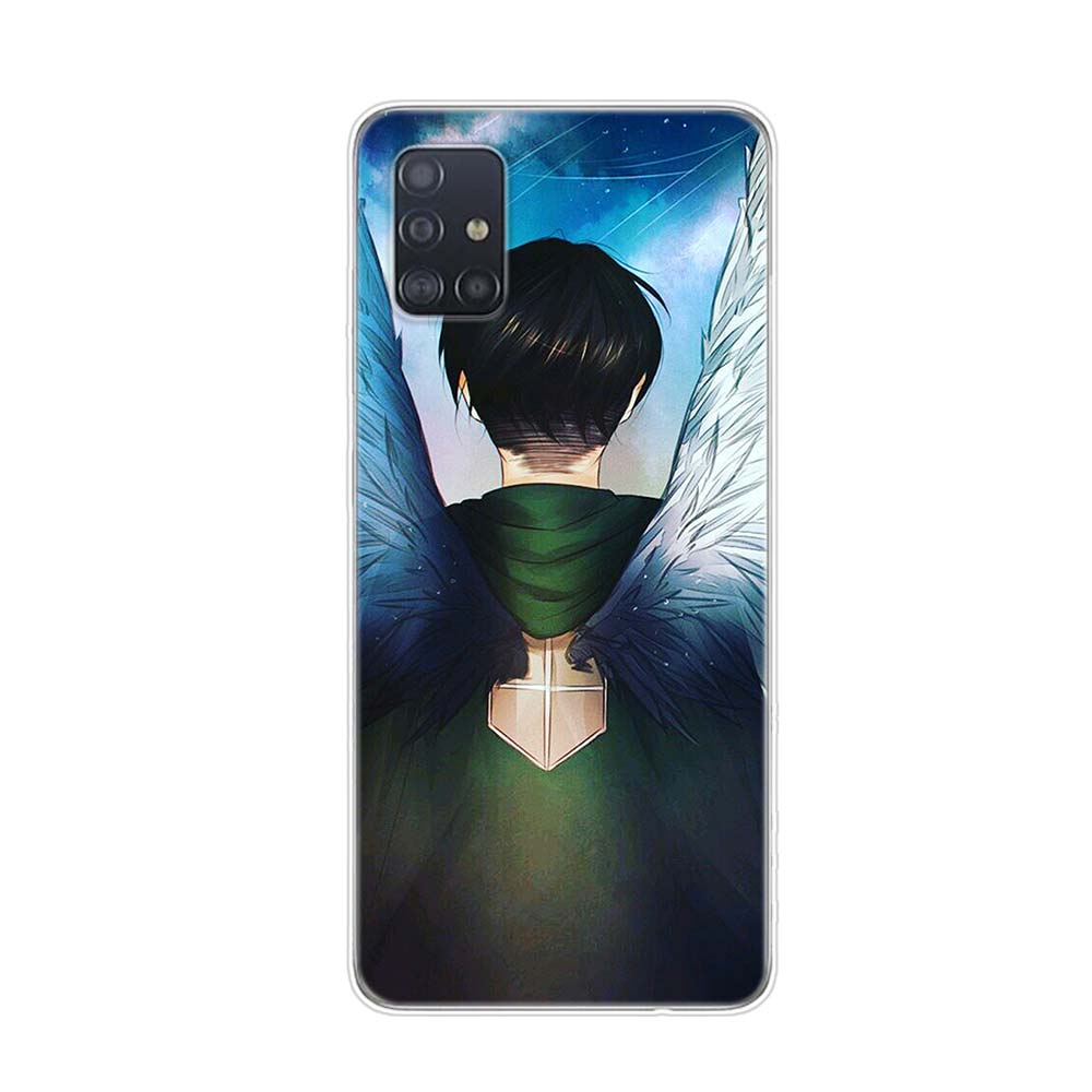 Мягкий чехол для телефона Anime Attack On Titan для Samsung Galaxy A01 A11 A12 A22 A21S A31 A41 A42 A51 A71 A32 A52 A72 A02S