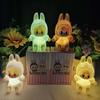 1 Piece Home Car Decor Model Labubu The Monsters Night Light Cartoon Resin Kid Toy Doll Bedside Led Lamp Children'S Day Gifts