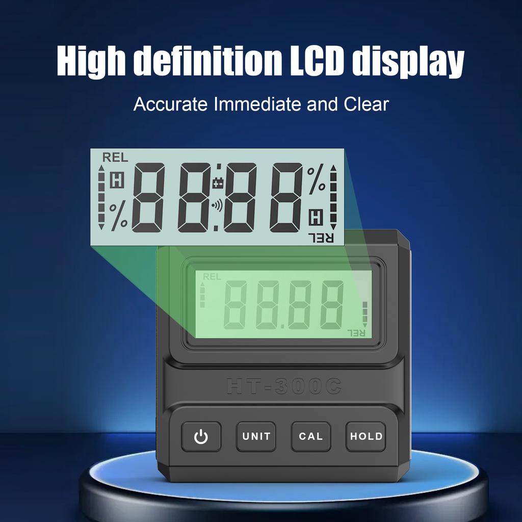 HT-300C Magnetic Digital Display Inclinometer Level Protractor Angle Gauge 90 Degree Ruler