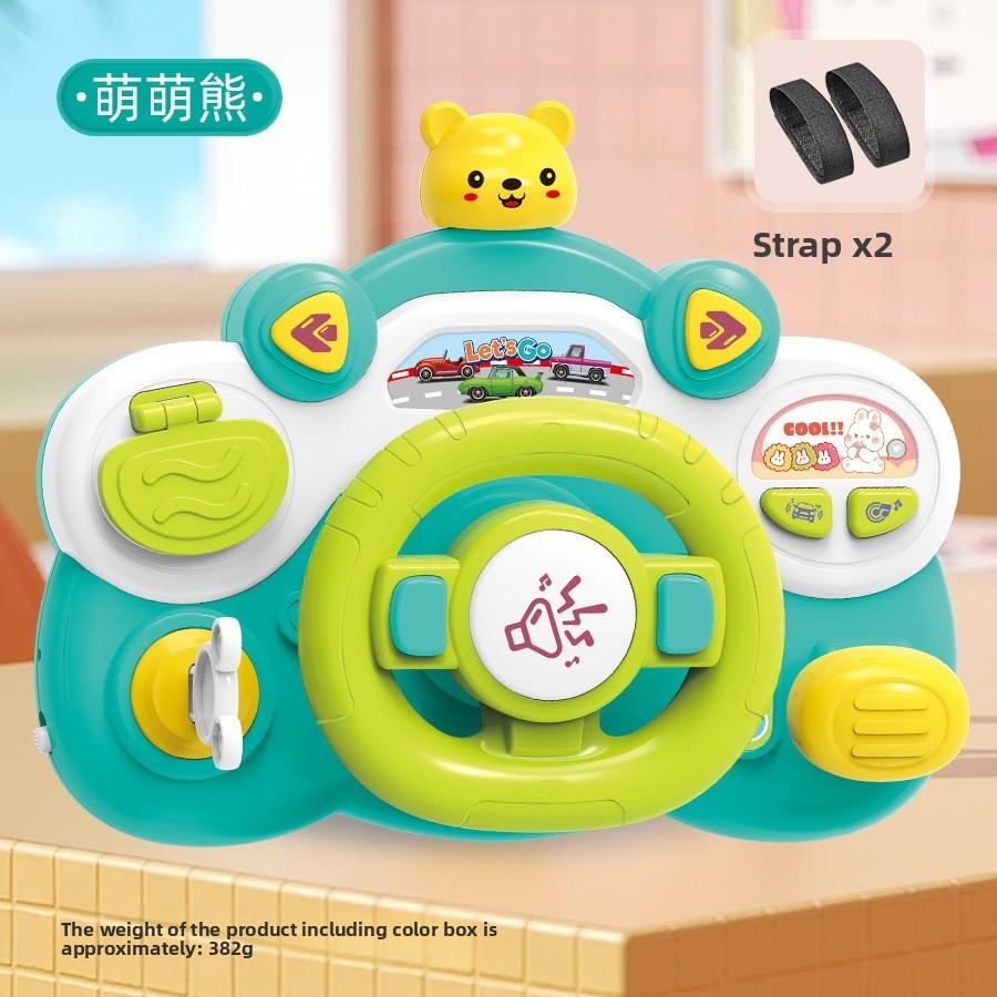 Multi Functional Steering Wheel Children Puzzle Toy With Lights And Music For Early Childhood Development