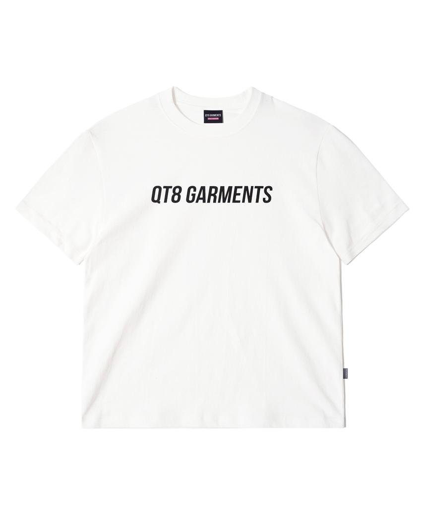 QT8 GARMENTS Футболка с логотипом Oc Og (слоновая кость)