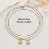 Geometric Light Luxury Women's Necklace Niche Ring Water Drop Design Simple Long Clavicle Chain Popular Necklace Women