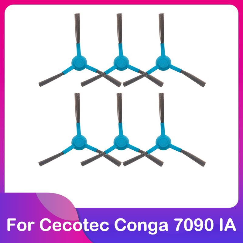 Подходит для робота-пылесоса Cecotec Conga 7090 IA Запасные части Аксессуары Основная щетка-валик Боковая щетка Тряпка для мытья пола