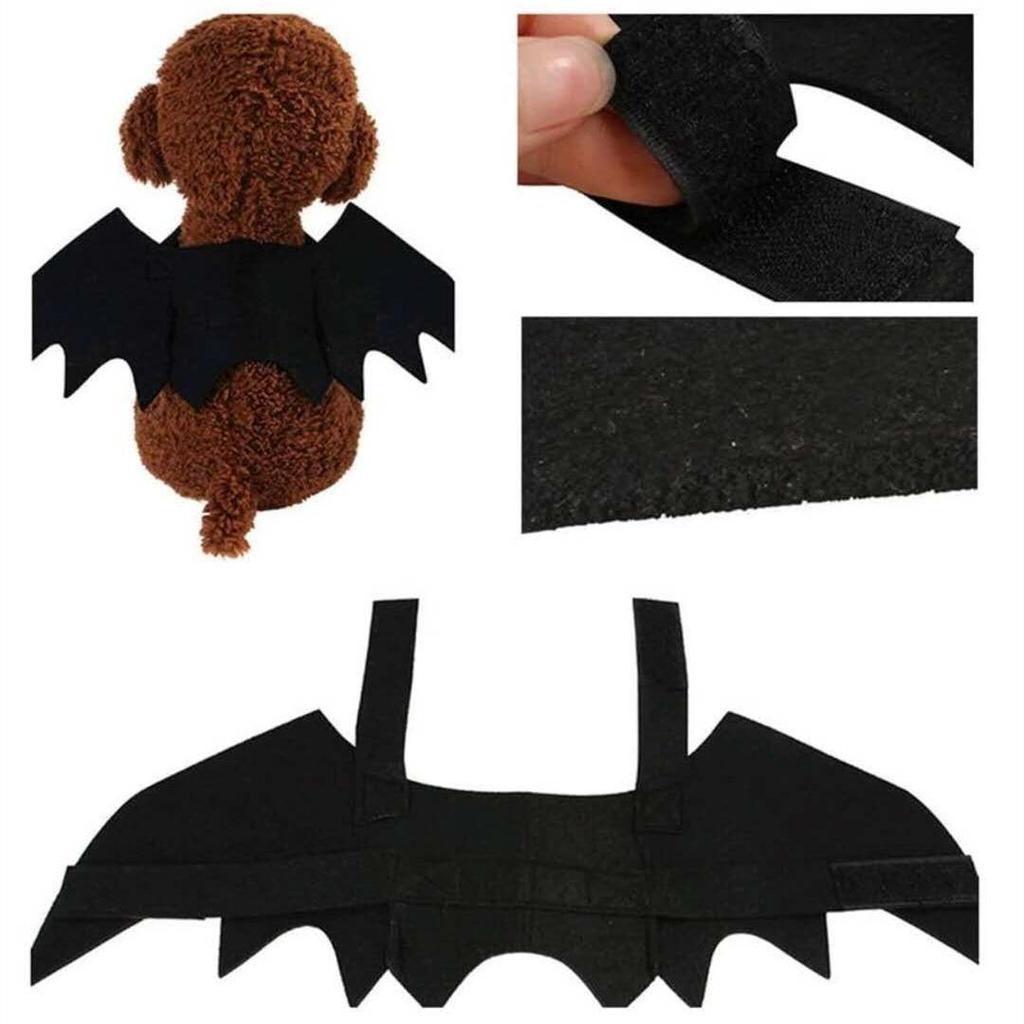 Nordic-Style Felt Bat Wings Pet Costume - Halloween Toy with Double Wings