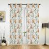 Оконные шторы с цветочными растениями для гостиной, дома, спальни, кухни, рождественские занавески