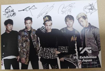 [Б/У] Выставка YG в Японии автограф-карта BIGBANG