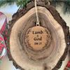 10Pcs Christmas Xmas Tree Hanging Pendant Jesus Wood Tree Decoration  Holiday Party Supplies
