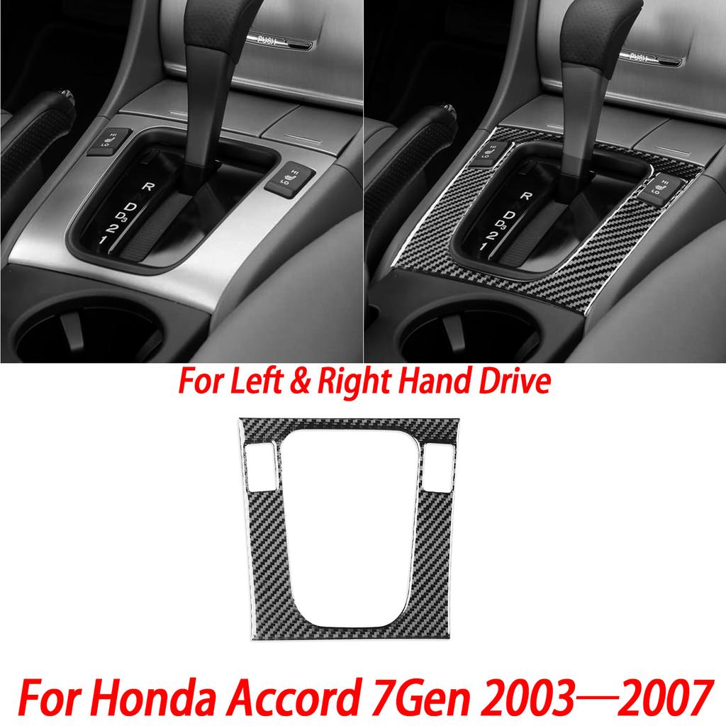 Переключатель фар Панель переключения передач на центральной консоли Наклейка на интерьер из углеродного волокна Для Honda Accord 7-го поколения 2003 2004 2005 2006 2007