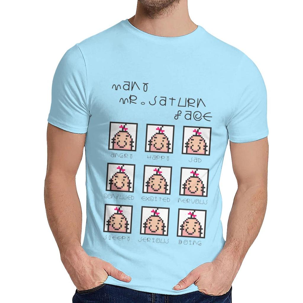 Футболка с круглым вырезом, многоликая, для фанатов игры Earthbound Mother, безумная, для мужчин, натуральный хлопок La