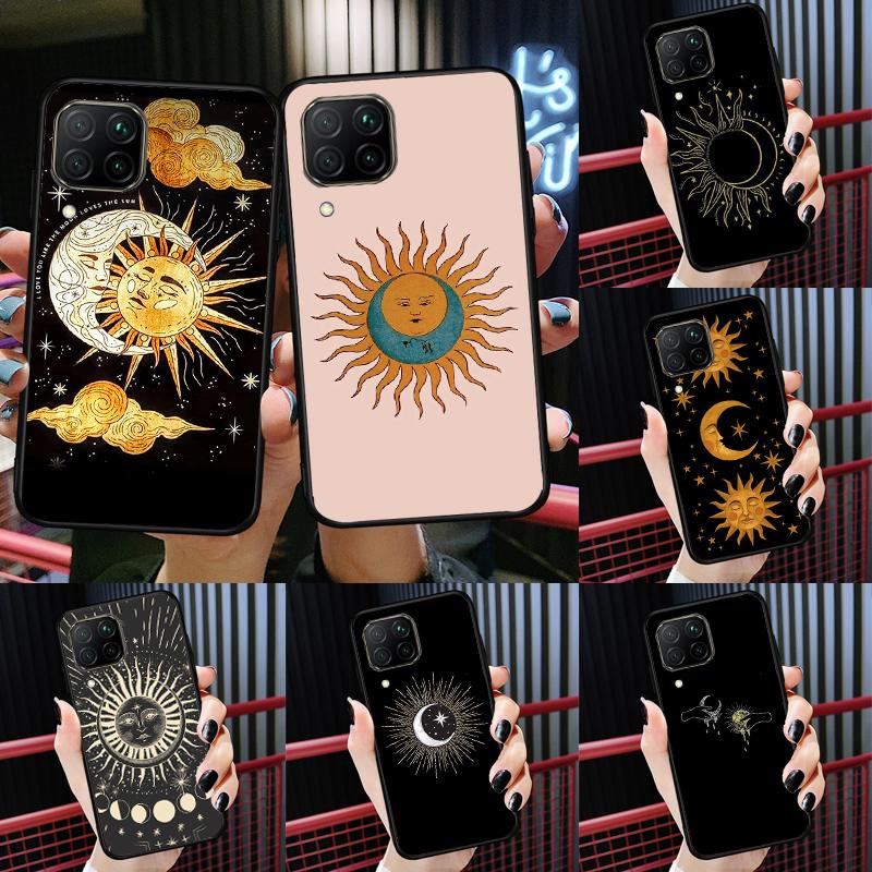 Чехол Sun Moon для Huawei Nova 12s 12i 11i 8i Y91 Y60 Y70 Y72 Y90 Y61 9 10 SE P20 P40 Lite P30 P60 Pro