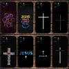 Стих из Христианской Библии Чехол для телефона Иисус Для Apple iPhone 15,14,13,12,11,Pro,X,XS,Max,XR,Plus,Mini Мягкий Черный Чехол