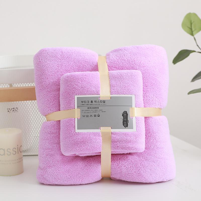 Полотенца из кораллового флиса, 2 шт., роскошный супер большой набор полотенец, мягкие впитывающие полотенца и полотенца для лица, банные полотенца