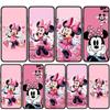 Cover for iPhone 15 14 Xiaomi Redmi Note 13 12 11 Pro Max X 8 7 9 XR Samsung Galaxy S24 S23 A05 OPPO A15 Huawei Minnie Mickey Pink Mouse Phone Case