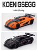 Синао 1:32 Модель спортивного автомобиля Koenigsegg - распашная дверь, звук и свет, инерционный механизм, игрушка из сплава