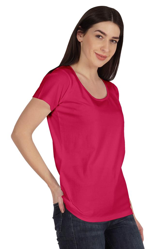 Inkmeso Scoop Neck Basic Tee Casual Short Sleeve Cotton Plain Tshirt Top