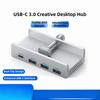 USB-хаб 5 Гбит/с с зажимом, питание, высокоскоростной хаб, сверхскоростной док-станция расширения, расширение для компьютера