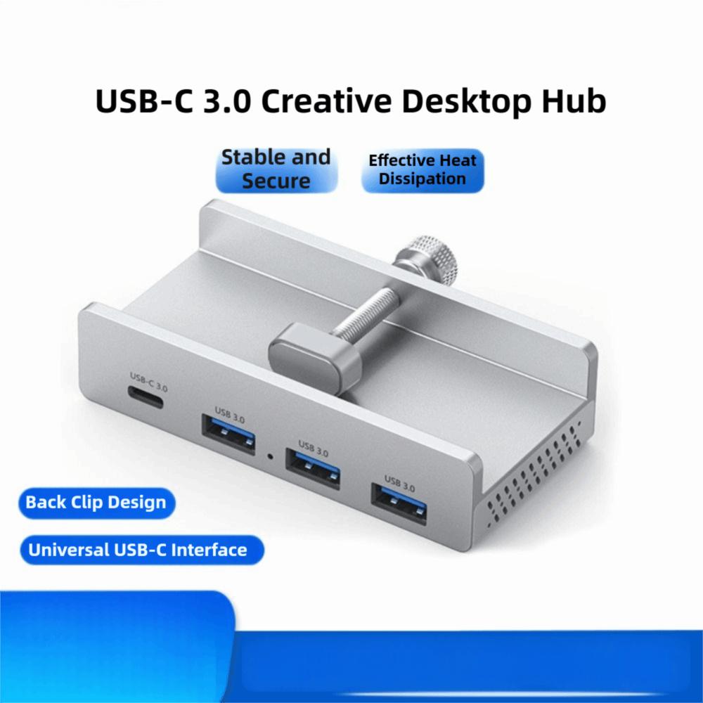 USB-хаб 5 Гбит/с с зажимом, питание, высокоскоростной хаб, сверхскоростной док-станция расширения, расширение для компьютера