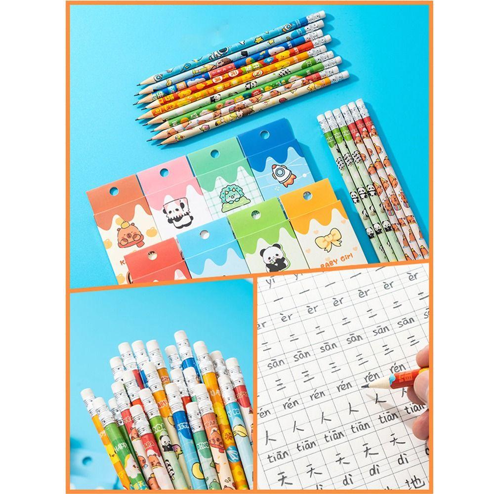 Smooth Writing Writing Pencil With Rubber Head Painting Pencil High-quality Sketch Pencil  School
