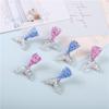 6PCS Cute Shiny Glitter Mermaid Tail Thumbtack Creative Resin Push Pin Decor Cork Board Photo Schedule Map Office Fixed Supplies