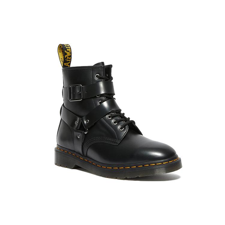 Dr. Martens Cristofor Leather Harness Lace Up Boots 'Black' 27485001