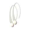 Long White Earrings