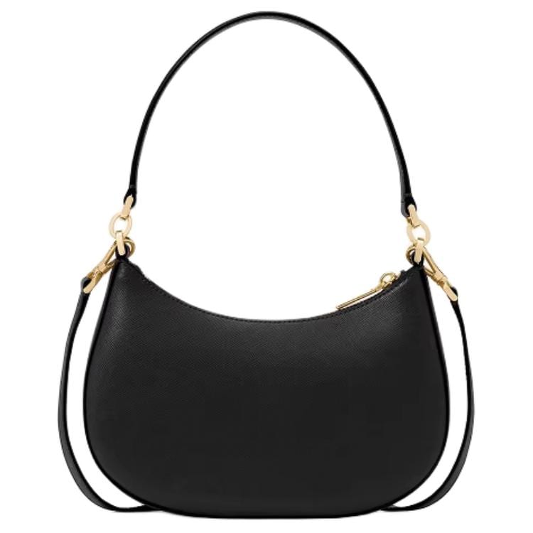 Kate Spade Cow Leather Shoulder Bag Medium Women's Black KK983-