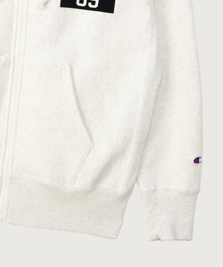 Champion Reverse Weave Blu-Tack Loose Fit City Zip-Up Hoodie Oatmeal
