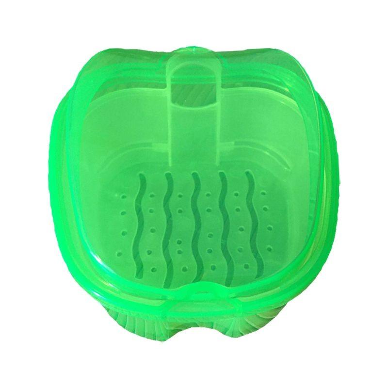 Коробка для ванночки для зубных протезов Прочное и удобное хранение