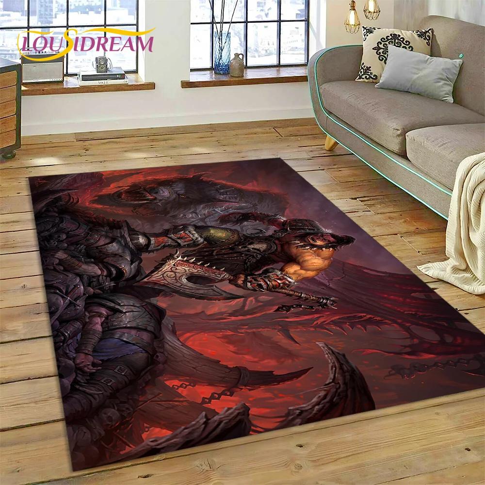 ВАУ, Ковер World of Warcraft Охотник на демонов, Король-лич для Спальни Гостиной Домашнего Дивана Декор, Детский Декор Напольный Коврик