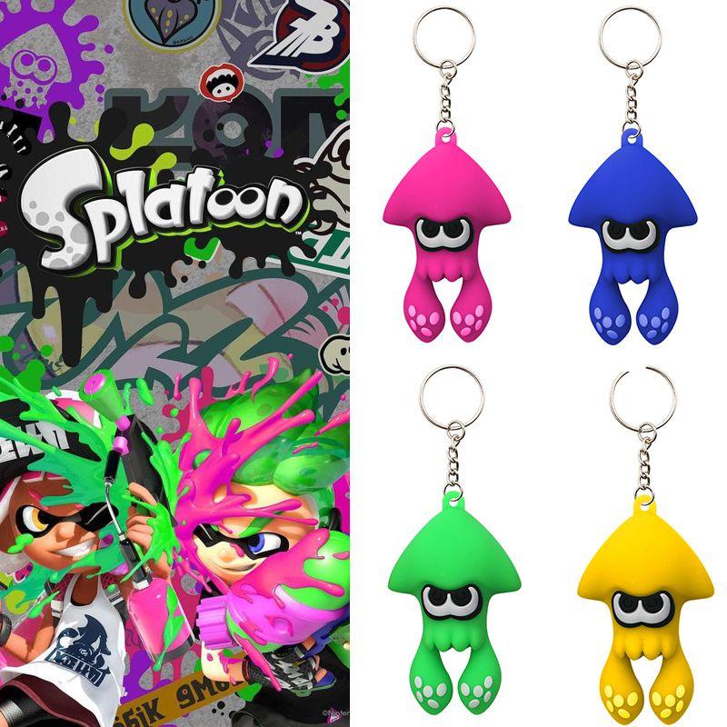 Splatoon 3 Брелок-игрушка Кальмар Высококачественный ПВХ Подвеска на сумку для детей Рождественские подарки