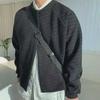 Мужской свободный вязаный кардиган в корейском стиле - коллекция осень/зима 2024 года