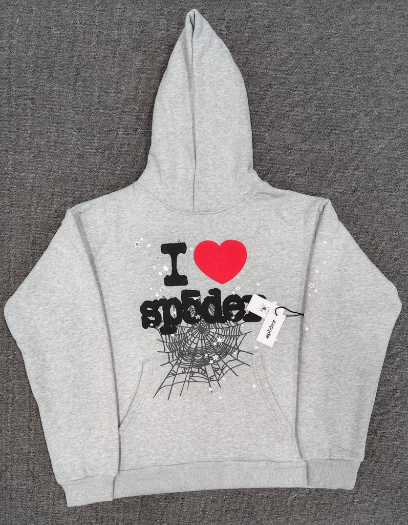 Мужская толстовка с принтом «Паутина» - Модная, свободного кроя, с плюшевой подкладкой