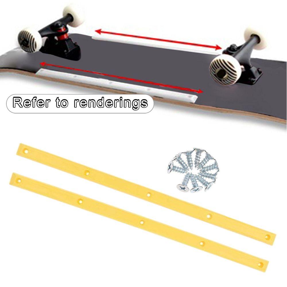 Reduce Friction with Mounting Screws Edge Protect Strip Anti-collision Strip Skateboard Rails