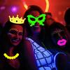 17 шт. Светящиеся неоновые реквизиты для фотобудки Полностью собранные флуоресцентные аксессуары для веселой фотосессии на день рождения