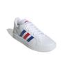 Adidas Grand Court TD Lifestyle Footwear Royal Red Size Cm Sneakers, White/Team Blue/Vivid (GW9252), 25.5