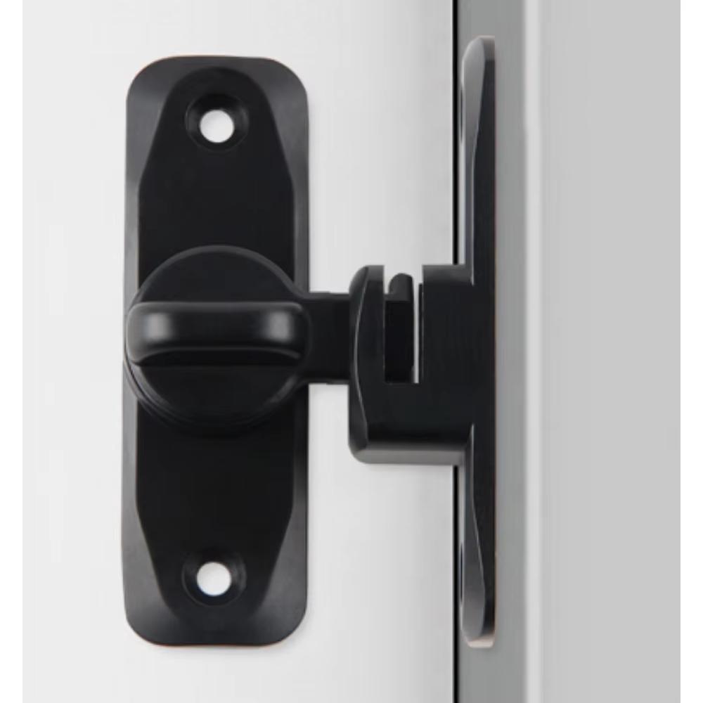 Светящийся дверной замок Цинковый сплав 90° Рокерный рычаг Крючковой замок Защелка для раздвижной двери Сверхпрочный болт для сарая/ворот для дверцы шкафа/окна