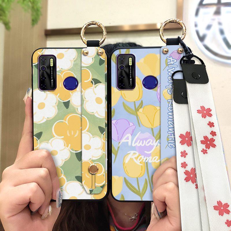 Durable Back Cover Phone Case For Tecno Camon15/15Air/16S/KD7H/CD6/CD7/Spark5/5Pro Dirt-resistant Kickstand Oil Painting