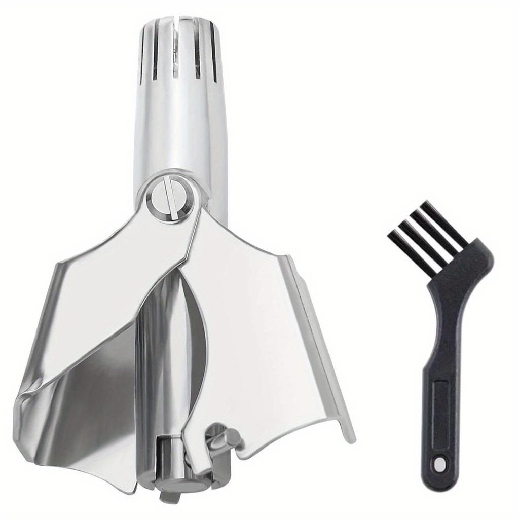 Ручной триммер для носа из нержавеющей стали, мужской триммер для волос в носу, портативная бритва, моющийся триммер для волос в носу и ушах