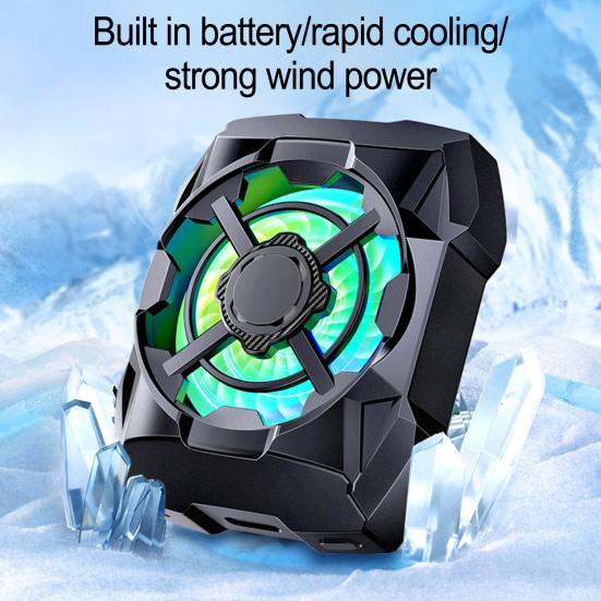 Rechargeable Phone Radiator Speeds Adjustable Gaming Low-Noise Wireless Magnetic 3 Phone Cooling Fan