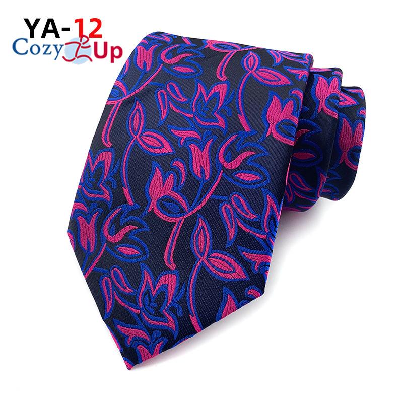 Cozy Up 3,15 дюйма(8 см) Модный полосатый мужской галстук с узором Пейсли в клетку с цветочным узором для свадьбы