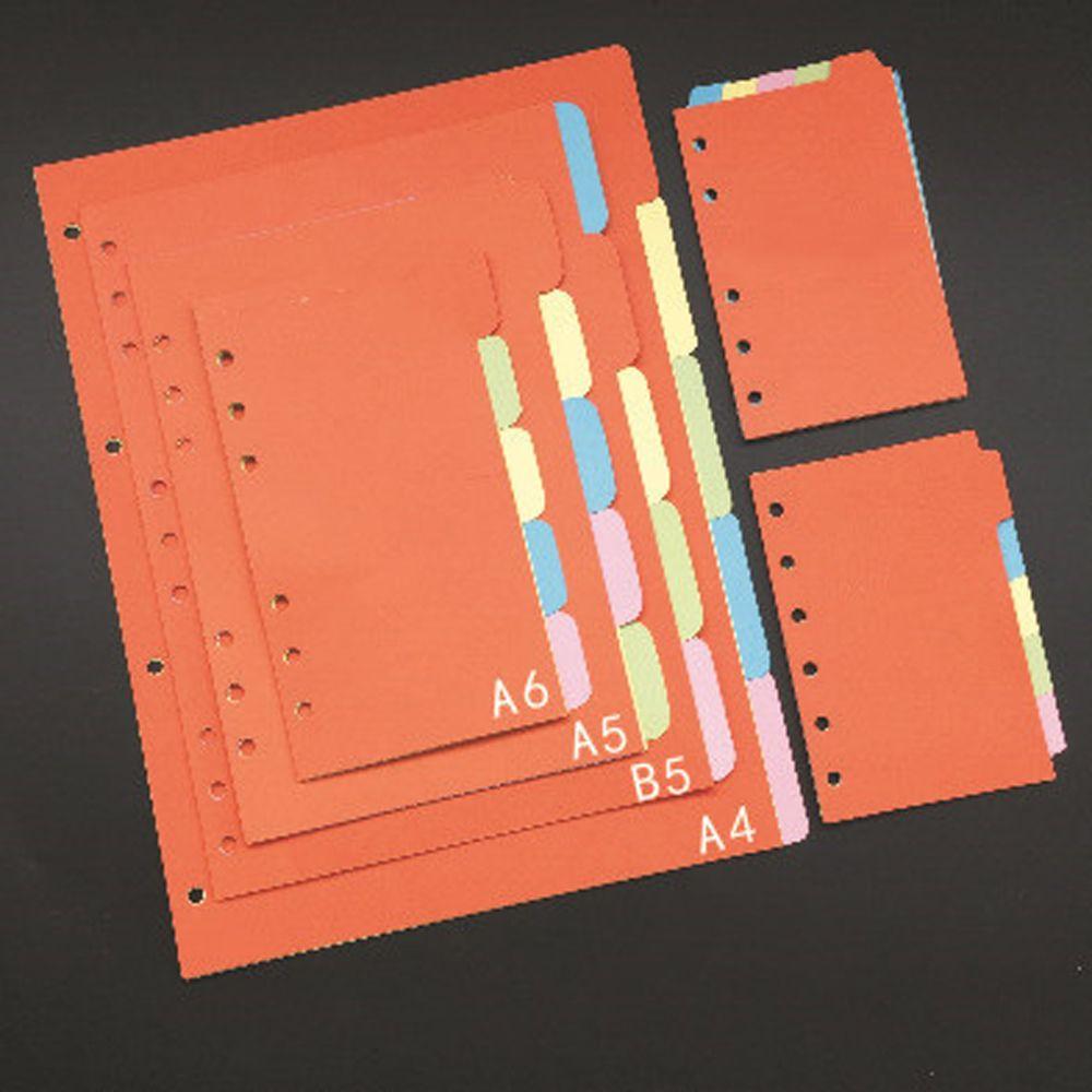 Planner Classified Lables Refill Papers A5 A6 A7 Index Pagination Index Divider Binder Dividers