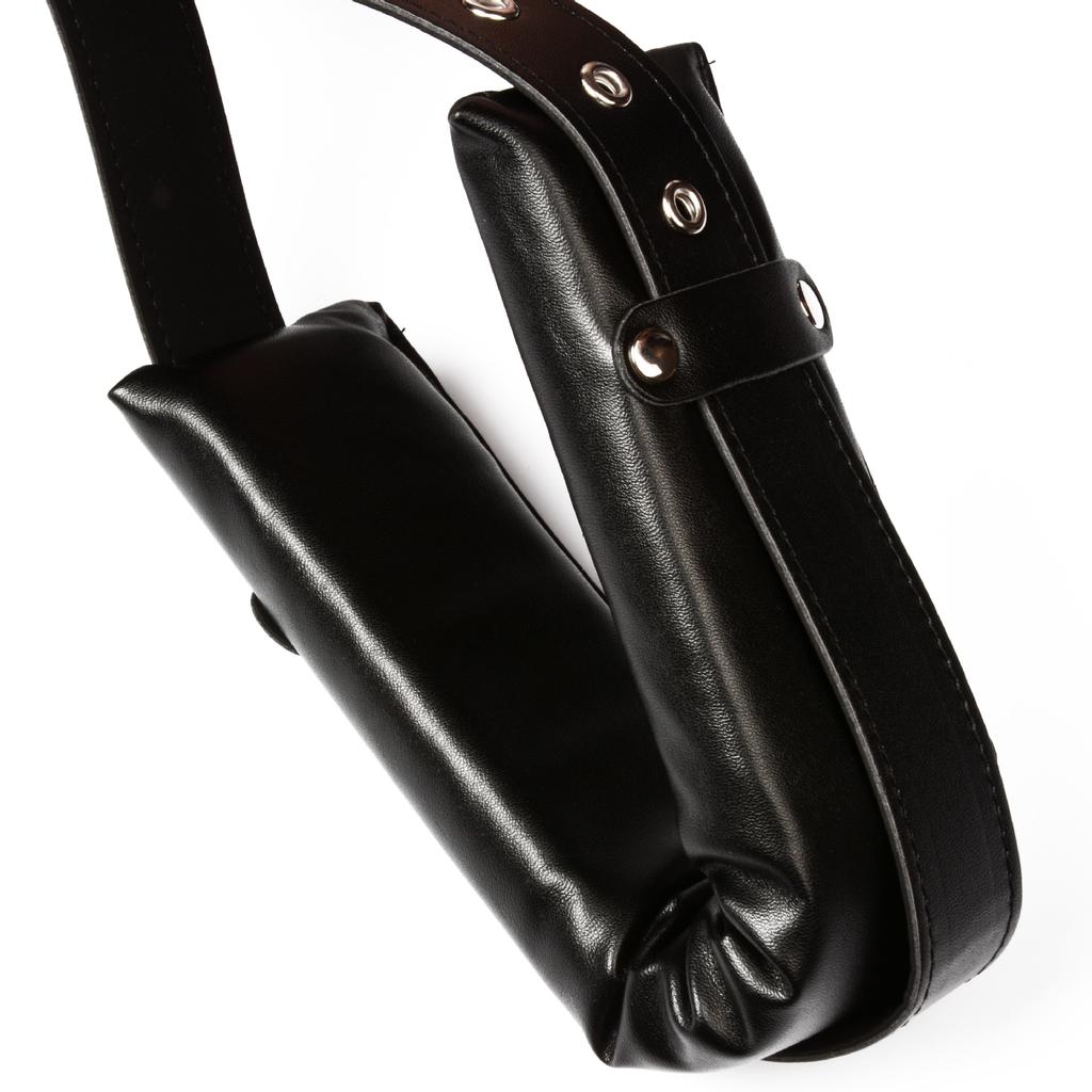 Portable Thigh Restraint Sling Body Faux Leather Adjustable Wear Bondage Bandage Shackles Adult Sex Toys for Couple