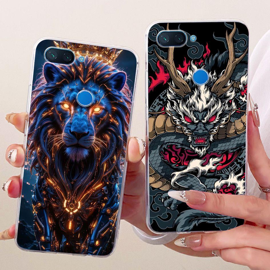 Чехол для Xiaomi Mi 8 Lite Популярный Цветок Мягкий Прозрачный Силиконовый Защитный Чехол для Xiaomi Mi 8 SE Funda Mi8 Pro Mi8Lite TPU Оболочка