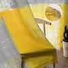 Oil Painting Abstract Geometric Yellow Modern Curtains for Living Room Tulle Curtains Window Sheer for Bedroom Accessories Decor