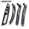 Car Carbon Fiber LHD RHD Interior Door Left Right Armrest Pull Handle Cover Trim Repalcement For BMW X5 X6 E70 E71 E72
